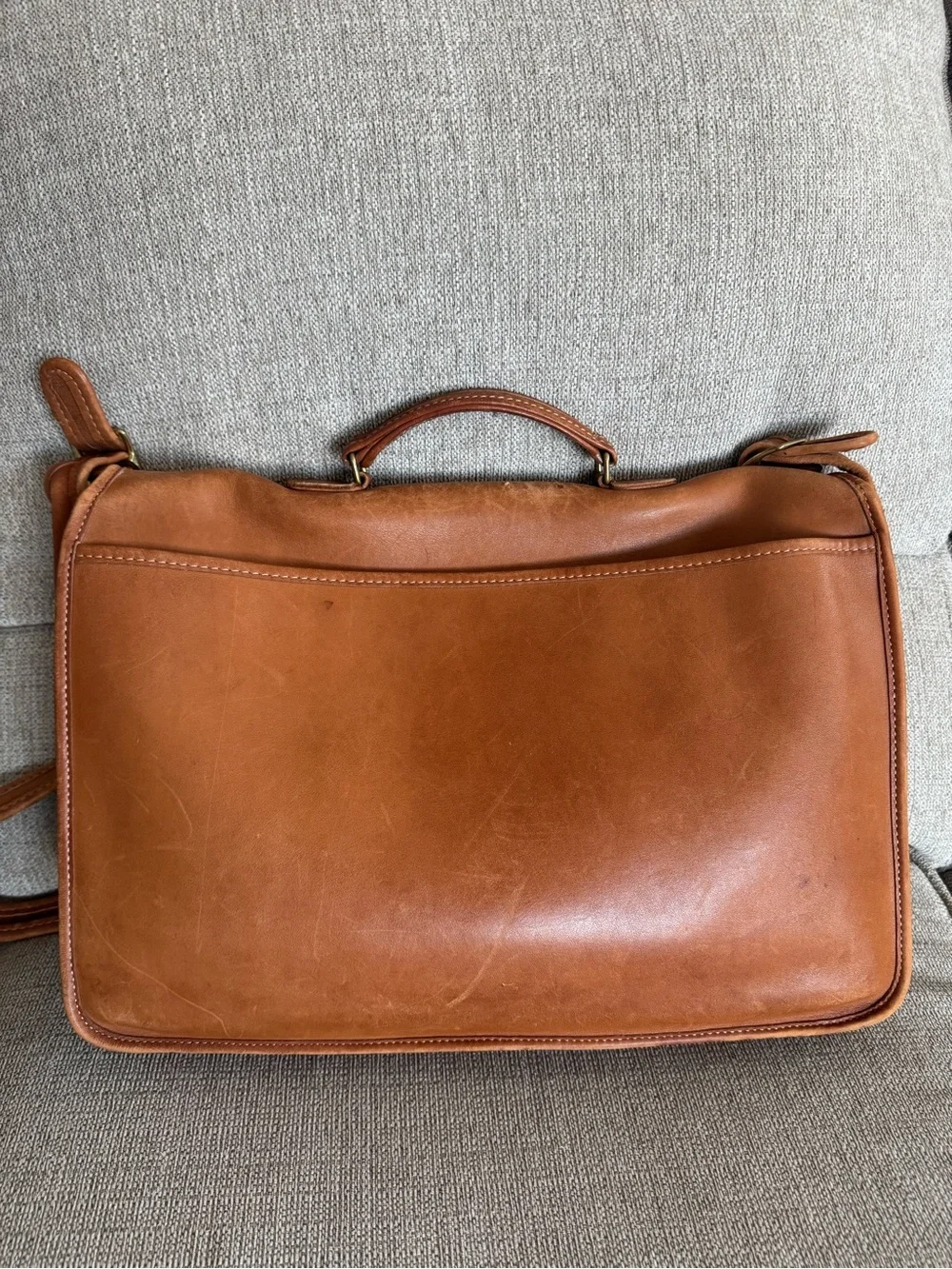 Project vintage coach metropolitan briefcase laptop leather messenger bag